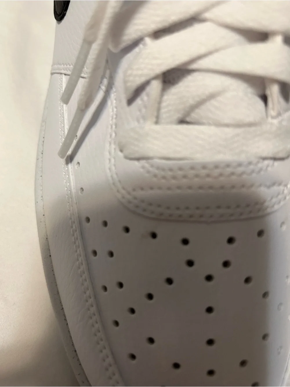 Nike White Mesh Low-Top Sneakers